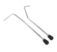 SHOWERORO Supporto Per Batteria in Metallo 2 Pezzi Gambe Regolabili Per Tamburo Tom, Accessorio Durevole Per Strumento a Percussione, Compatibile Diversi Set, Stabilità Garantita Per Esibizioni Live