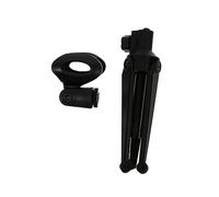 SHOWERORO Supporto Per Microfono Regolabile Da Tavolo Asta Tri-pod Portatile Per Conferenze e Performance Design Compatto e Facile Da Riporre Materiale Resistente e