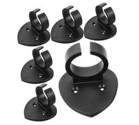 SHOWERORO Supporto Per Microfono Wireless Da Parete 6 Pezzi, Clip e Ganci Anti-rotolamento Compatibili Per Microfoni, Per Musicisti e Oratori, Facile Da Installare e Compatto