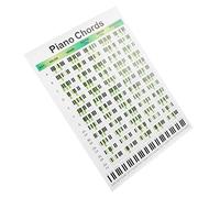 SHOWERORO Tabella Degli Accordi Per Pianoforte Poster Per L'apprendimento Guida Di Riferimento in Carta Spessa Include Diagrammi Comuni Facile Da Usare