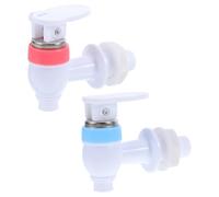 SHOWERORO Valvola di Sostituzione per Distributore D'acqua 2 Pezzi Valvole Rosse e Blu, Materiale Pp, Facile da Installare, Adatta a Secchi e Dispenser Acqua Calda e Fredda