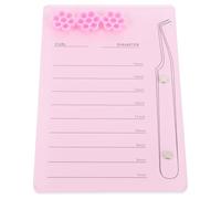 SHOWERORO Vassoio Resistente alla Deformazione e Silicone in Acrilico Rosa Portatile Magnetico e Ricostruzione Colore Casuale Stili multipli per Extension Stili multipli