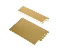 SHOWERORO Vassoio Rettangolare Base per Mousse e Cupcakes 100 Pezzi Facile da Pulire e Riutilizzabile per Torte in Cartone Oro per Shower e Tè Pomeridiano