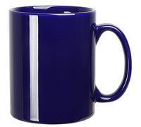 SHOWFULL Grande tazza da caffè da 650 ml, tazze da tè in ceramica liscia da 650 ml, grande capacità e manico, per ufficio, casa, blu