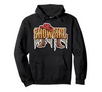 Showgirl Western Cowgirl Rodeo Outfit del Paese Grafico Felpa con Cappuccio