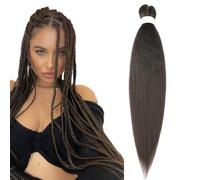 ShowJarlly Capelli Per Treccine Africane 30 Pollici Extension Treccine Africane Pre-Stretched Braiding Hair 1 Pack Extension Capelli Yaki Texture Treccine Africane Extensions 4#