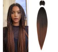 ShowJarlly Extension Per Treccine Africane 30 Pollici Capelli Per Treccine Africane 1 Pack Extension Treccine Africane Yaki Texture Treccine Africane Extensions Braiding Hair 1B/30#