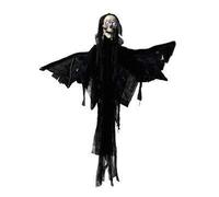 showking Scheletro dell' Angelo della Morte di Halloween Curtis con Ali, Ridere Spaventoso e funzioni di Movimento, LED, 165 cm - Decorazione Halloween/Festa di Halloween
