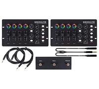Showlite LDO-10 MKII FS LED DMX Operator + Footswitch Dual Set - 2x DMX Controller per fari LED - Ideale per intrattenitori solisti, band o pub - Set incluso footswitch e 3 cavi