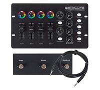 Showlite LDO-10 MKII FS LED DMX Operator + Set Footswitch, Controller DMX | Compatibile con molti impianti luce di es. Showlite, Involight o sistemi Eurolite KLS, 12 programmi preset, TAP/Tempo, Auto