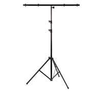 Showlite LS250 Statore Luci con Traverse Orizzontale, Per fino a 4 fari | Statore luci stabile per uso mobile, Portata max: 30 kg, Altezza minima: 1, 10 m, Altezza massima: 2, 50 m, Peso: 4, 8 kg