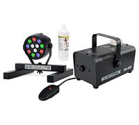 Showlite SN-400 Macchina del Fumo + SPS-121 RGBW Spot + Set Liquido 1 l