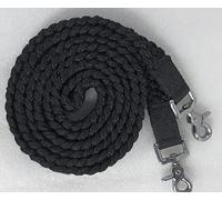 SHOWMEN CRAFT Redini in cotone intrecciato per testiera per cavallo, con bottoni a pressione, morbide e resistenti, colore: nero