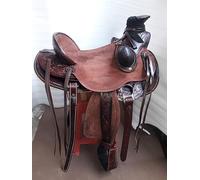 SHOWMEN CRAFT Rough Out - Puntina da sella in pelle resistente per cavalli, 40,6 cm