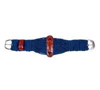 SHOWMEN CRAFT Showman - Sottopancia in mohair a doppia trama, anelli SS D, in pelle argentina, colore: blu
