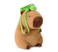shownicer Capybara, peluche con tartaruga, Kawaii Capybara, cuscino in peluche, regalo per bambini e bambine, 3 anni (tartaruga, 25 cm)