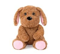 shownicer Cuscino termico di peluche per cani, 0,8 kg, per il riscaldamento nel microonde, ideale come regalo per adulti e bambini, 3 anni (rosa, 25 cm)