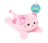 shownicer Cuscino termico di peluche per gatti, 0,75 kg, ideale come regalo per adulti e bambini, 3 anni (40 cm, rosa)