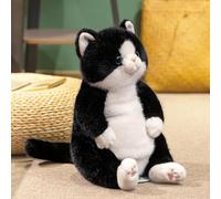 shownicer Peluche a forma di gatto seduto, nero, 45 cm
