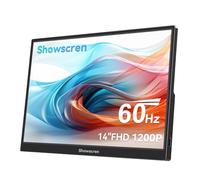 Showscren Monitor portatile 14 pollici 1920 x 1200P 60 Hz 400/cd luminosità 99% sRGB con altoparlante HDMI USB-C monitor per computer portatile PC telefono Raspberry Pi, schermo portatile