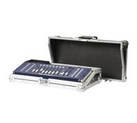 SHOWTEC D7403 FLIGHT CASE PER PICCOLO MIXER CONTROLLER LUCI 3U RACK ALIMENTATORE PASSAGGIO CAVI