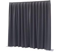 Showtec P&D Tenda Dimout 300x300 Pipa e drappeggio (Pleato, Grigio Scuro)