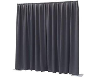 Showtec P&D Tenda Dimout 300x300 Pipa e drappeggio (Pleato, Grigio Scuro)
