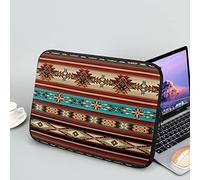 Showudesigns Boho Custodia protettiva per laptop per uomo Custodia leggera per laptop da 15 pollici Aztec Tribal Laptop Custodia protettiva per laptop facile da pulire Borsa per laptop marrone