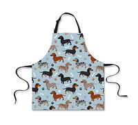 Showudesigns - Grembiuli da cucina con bassotto regolabile, con cinghia regolabile, per giardinaggio, chef