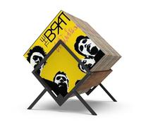 Showxeeyee Supporto per dischi in vinile - Supporto per 80-100 dischi in vinile - Organizzatore in stile minimalista e retrò per dischi in vinile, CD, riviste, libri, documenti