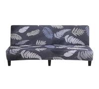 ShowyLive Copridivano Senza Braccioli, 2-3 Posti Elastico Scudo Copridivano Pieghevole Per Divano, protezione per mobili per divano pieghevole, divano (Foglie)