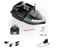 SHOYDID V020 RC Bait Boat con 3 scomparti, grande capacità di 2 kg, GPS da 500 m, ad alta velocità, con 40 punti GPS, per amanti della pesca e adulti