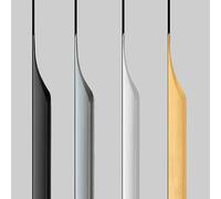 Shozafia Confezione da 5 tiranti bianchi per armadi, maniglie lunghe nascoste aerodinamiche per casa, cucina, porta, cassetti, armadi, montaggio con linguetta in alluminio (lunghezza totale: 150 mm)