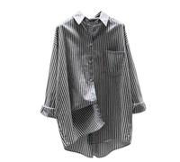 SHPEHU Camicia Donna,Camicia da Donna Taglie Forti con Bottoni, Ideale per Il Lavoro E Il Tempo Libero.