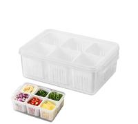 shpuuyy Contenitori per frigorifero multiuso, contenitori trasparenti per frigorifero,Cestino di scarico per riporre gli oggetti in cucina visibile | per la conservazione della cucina