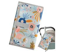 shpuuyy Fasciatoio portatile per bambini, con tasca per salviette, accessorio pieghevole per passeggino, per ospedale, campeggio, asilo, papà, mamma, dopo il parto