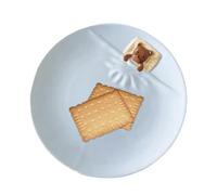 shpuuyy Piatti per insalata, piatti da colazione in ceramica con design a orso, e moderno, per servire cibo, tavolo da pranzo, ristorante, hotel, cucina