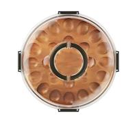 shpuuyy Portauova Ripieni - Tagliere Con 24 Scomparti E Coperchio | Vassoio da Servizio per Uova Ripiene,per Catering Buffet Tavolo Piano Cucina Casa Festa Antipasto Pasqua Ringraziamento Cena di