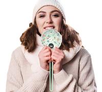 shpuuyy Scaldamani elettrico | 4000 mAh Pocket Flower Prints Heater - 3 livelli regolabile riscaldamento rapido scaldamani | per interni ed esterni, golf, ciclismo, escursionismo, freddo