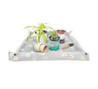 shpuuyy Tappetino da vaso, impermeabile, pieghevole, in schiuma, per bonsai, motivo a margherite, per rinvaso, forniture da giardinaggio per interni