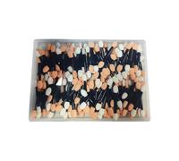 Shq125 - Pennello per ombretto e applicatore in spugna, per correttore occhi e trucco, ideale per principianti, set da 150 pezzi (nero, taglia unica)