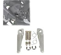 SHQXD Poggiapiedi per Moto Accessori per Pedali Moto, Pedane Anteriori per Kawasaki ZX6R ZX636 2003-2023 2022 2021 2020 2019 2018 2017(Silver)