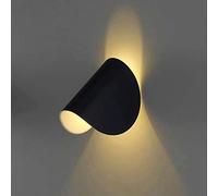 SHREALMS Piccola Applique Creativa Rotante in Ferro battuto Nero Corpo Lampada a Parete Apparecchi di Illuminazione a Parete Moderni minimalisti per Camera da Letto, corridoio - Lampadina G4 (3000K)
