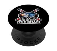 Shred The Gnar Expert Sciatore Amante Sci Maestro di Sci Uomo PopSockets PopGrip Adesivo