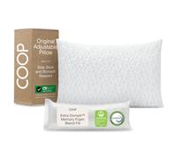 Shredded Memory Foam Pillow with Bamboo Cover By Coop Home Goods - Made in the USA - Hypoallergenic and Dust Mite Resistant - Includes Ebook Guide to a Better Nights Sleep, Queen