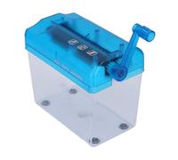 Shredder Manuale, Striscia a Striscia, Strumento A6 per la Distruzione della Carta, Compatta e Leggera, per Ufficio e Scuola, Colore Blu, Dimensioni: 18cm, 10,5cm, 15cm