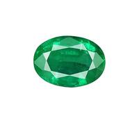 Shree Jewelrs - Smeraldo ovale da 10,25 carati, gemma naturale originale e certificata, color panna, non riscaldata e non trattata, idea regalo per uomo e donna + A2, 10.25, Pietra preziosa, Smeraldo