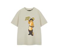 Shrek Beige Puss In Boots T-shirt a maniche corte Unisex Bambini