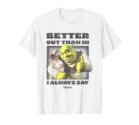 Shrek Better Out Than In I Always Say Iconic Quote Big Logo Maglietta