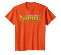 Shrek Classic Movie Logo Maglietta, Bambini, Arancio, 4 Anni